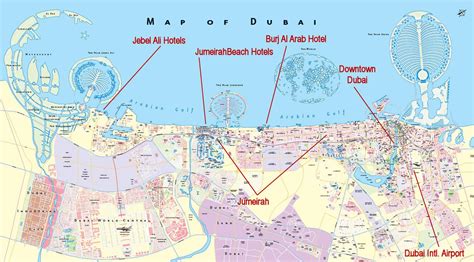 Dubai City Map Dubai United Arab Emirates • Mappery