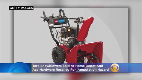 Toro Snowblowers Sold At Home Depot Ace Hardware Recalled For
