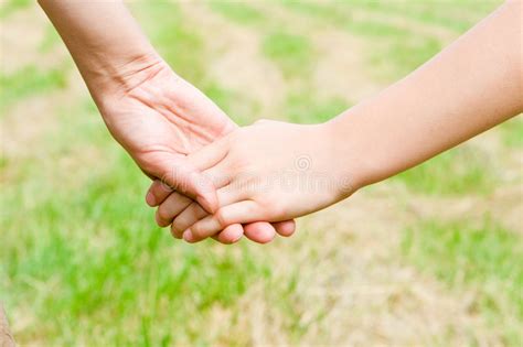 Two People Holding Hands Stock Photo Image Of Feeling 4046954