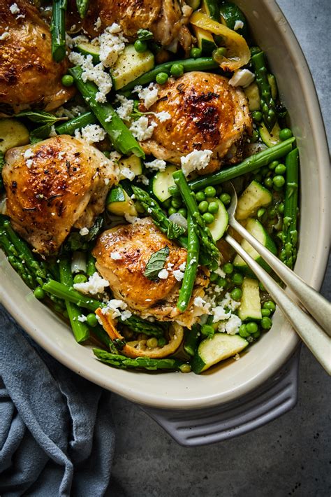 For the french herb rub, combine 2 tbsp. Herb Roasted Chicken With Spring Veggies • Olive & Mango ...