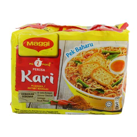 maggi kari instant noodles curry mee noodles 5 x 79g shopifull