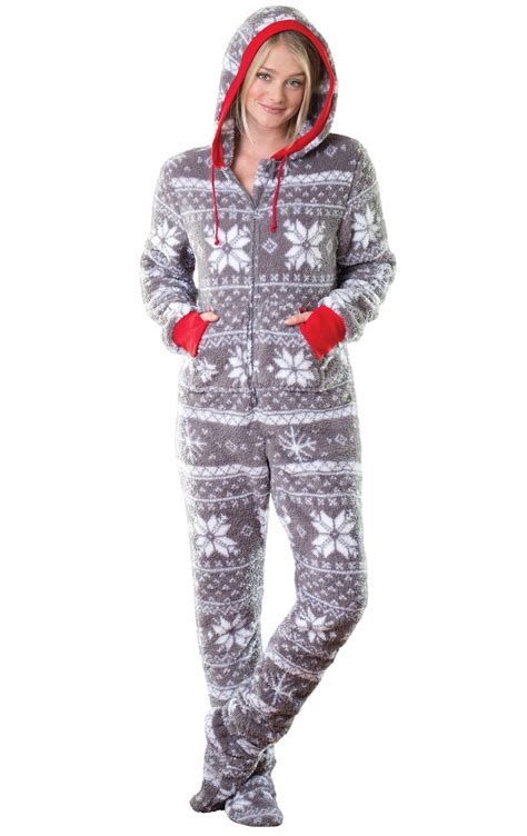 Hoodie Footie™ Nordic Fleece In Adult Onesies The Hoodie Footie™ Pajamas For Women