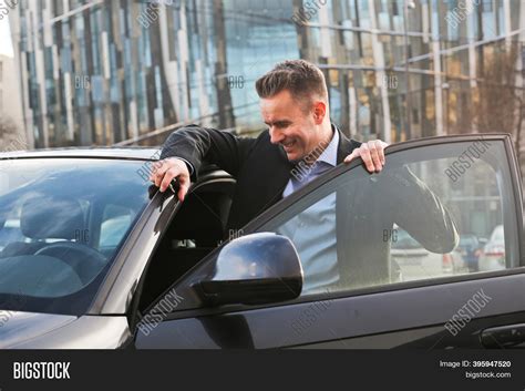 Man Gets Into His Car Image Photo Free Trial Bigstock