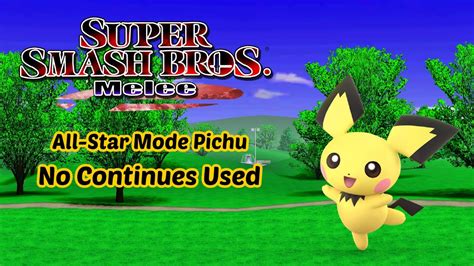 Super Smash Bros Melee All Star Mode On Normal With Pichu No