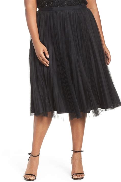Sunburst Pleat Tulle Skirt Plus Size By Adrianna Papell On Nordstrom