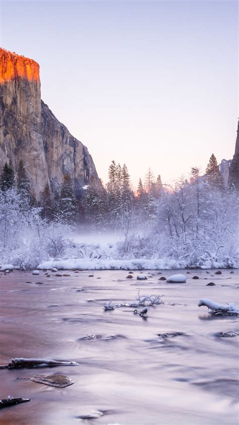 Обои Йосемити 5k 4k Национальный парк Калифорния США зима