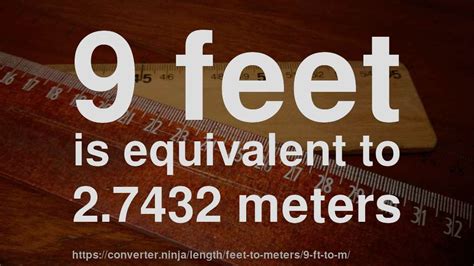 9 Ft To M How Long Is 9 Feet In Meters Convert