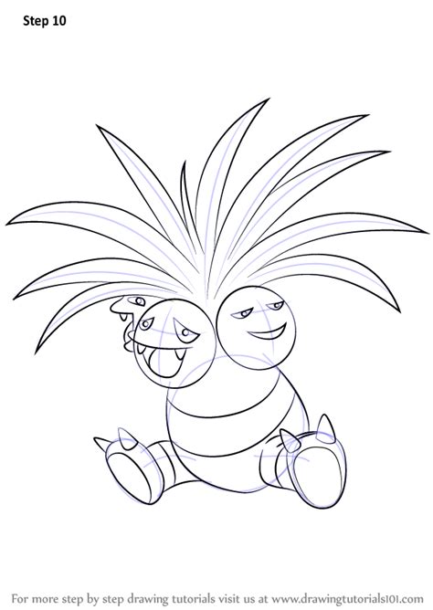 Step By Step How To Draw Exeggutor From Pokemon Drawingtutorials