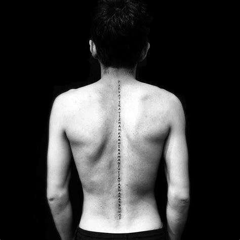 75 Spine Tattoos For Men Masculine Ink Design Ideas Small Tattoos Men Small Sister Tattoos