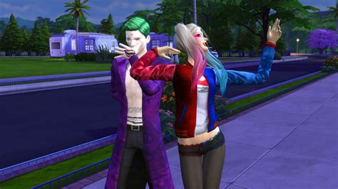 Harley Quinn And Joker Suicide Squad The Sims 4 Cas Youtube