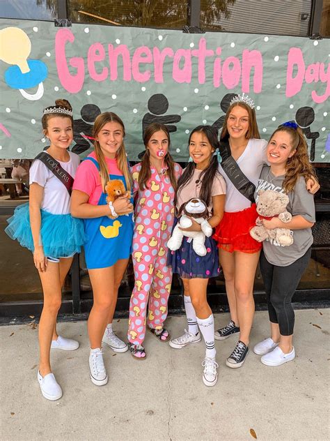 Generation Day In Spirit Week Outfits Homecoming Spirit Week Homecoming Spirit