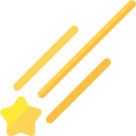 Shooting Star Basic Rounded Flat Icon