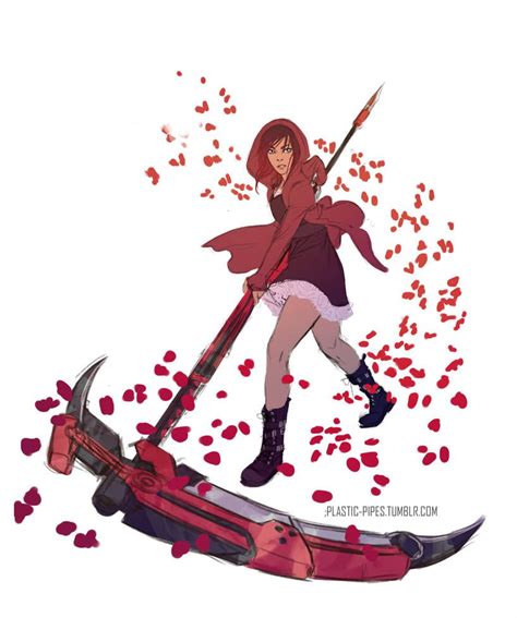 Crescent Rose By Plastic Pipes Rwby Fanart Rwby Anime Crescent Rose