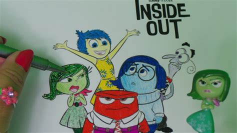 Inside Out Drawing Riley S Emotions Sadness Fear Joy Anger