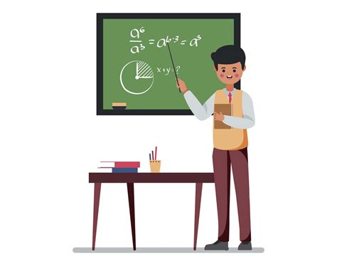 Free Male Teacher Vector Illustration Ai