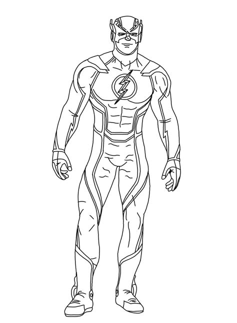 The Flash Printable Coloring Page Download Print Or Color Online For Free