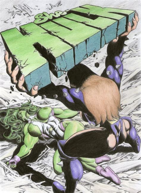 Titania Battles She Hulk She Hulk And Titania Fighting And Fucking Luscious Hentai Manga