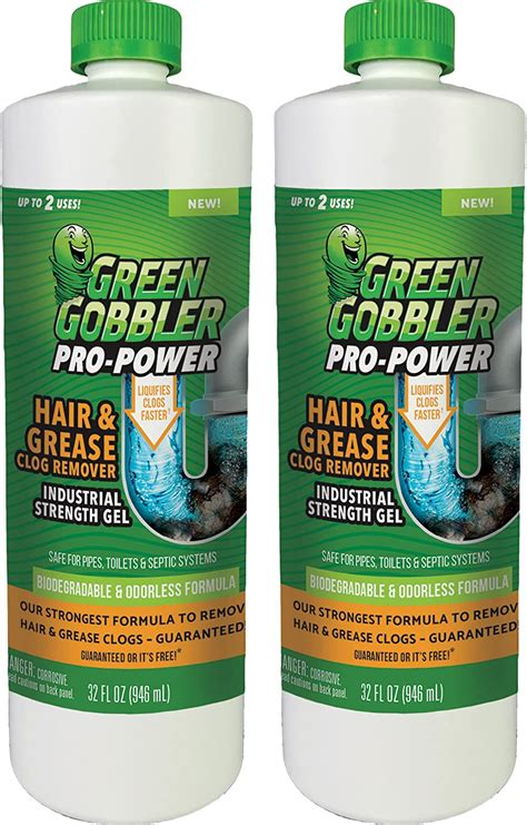 Green Gobbler Industrial Strength Grease And Hair Drain