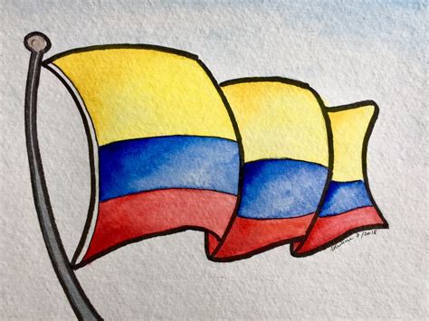Colombian Flag Drawing Decernis