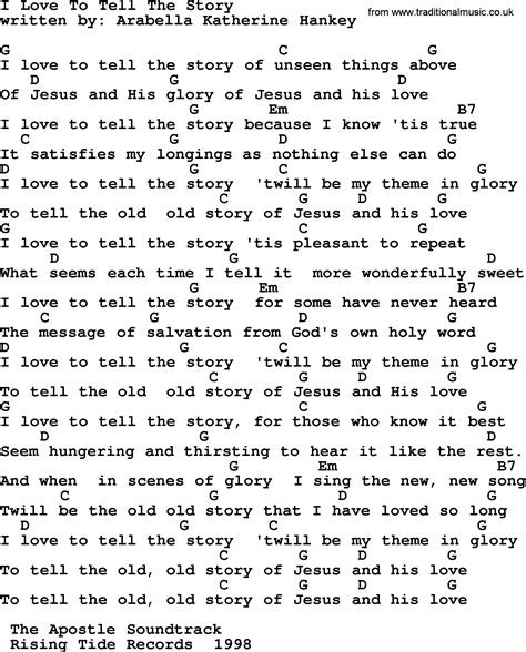 Emmylou Harris Song I Love To Tell The Story Lyrics And Chords