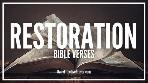 Bible Verses On Restoration Scriptures For Restoration Audio Bible