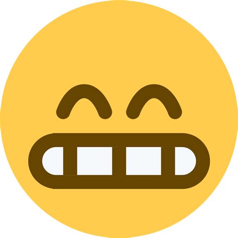 Emoji Grimacing Face Original Size Png Image Pngjoy