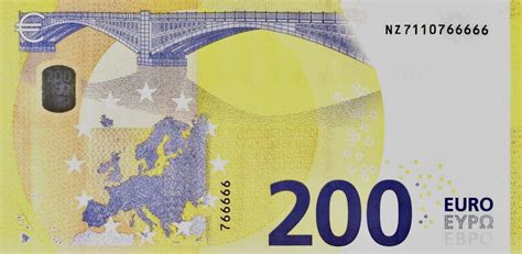 European Monetary Union New Signature 200 Euro Note B113n4 Confirmed