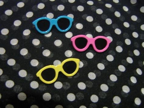Sunglasses Pins 5 Fashion Pins Colored Sunglasses Retro Fashion