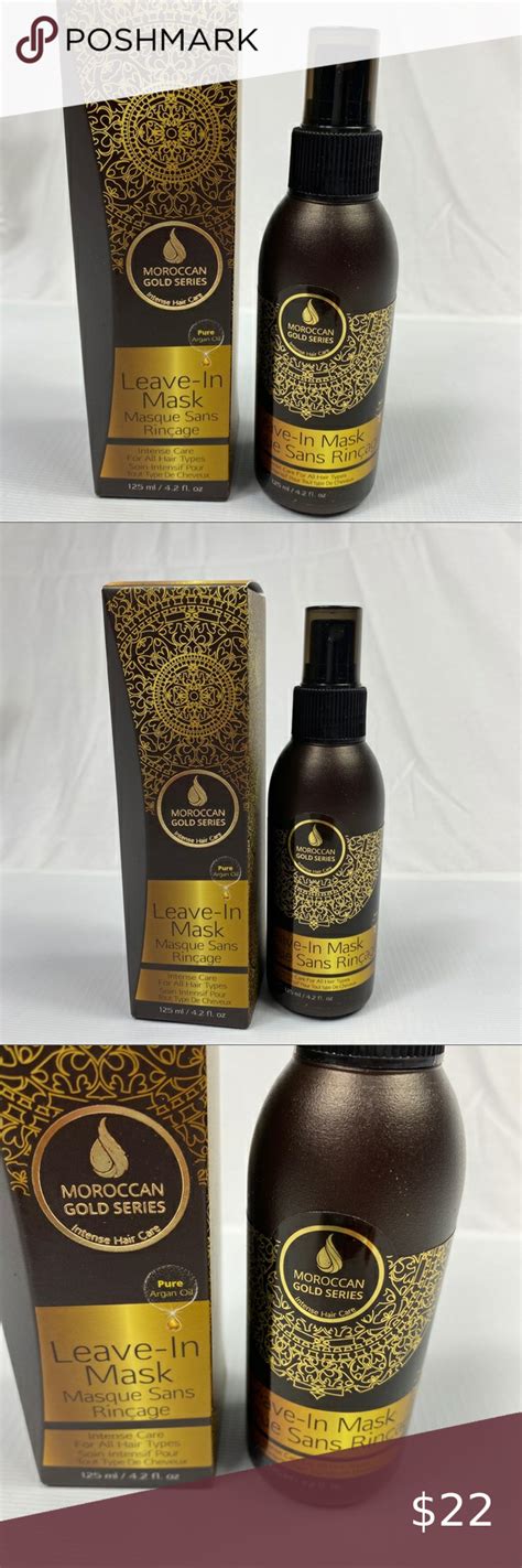 This product line is designed specifically for those with dry and damaged hair. Moroccan Gold Series Leave in Argan Hair Mask NEW | Argan ...