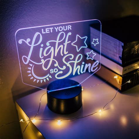 Let Your Light So Shine Illuminated Desk Light