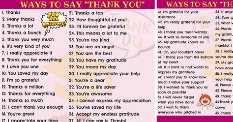 Other Ways To Say Thank You In Speaking And Writing