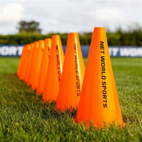 9 Forza Football Training Marker Cones 10 Pack Net World Sports
