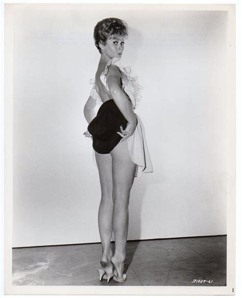 Leggy Actress Sue Ann Langdon As Burlesque Stripper Vintage Photo The