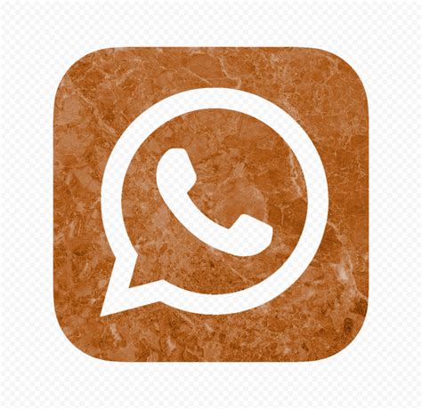 Hd Brown Whatsapp Wa Whats App Square Logo Icon Png Citypng