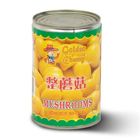 Golden Champ Canned Food Mushroom Whole 425gm Mawola Traders