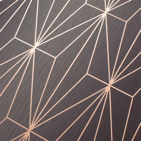 Muriva Kayla Metallic Geometric Triangles Wallpaper