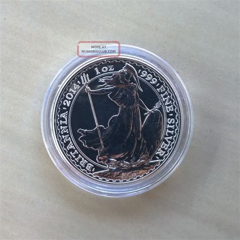 Coin Case 2014 Royal Britannia 1oz 999 Silver Coin
