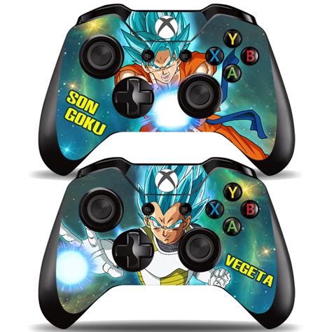 Silicone cover for xbox one controller skin case green camo. Xbox One Controller Skin Dragon Ball Z Goku Vegeta Wrap Stcikers for XB1 Remote - Faceplates ...