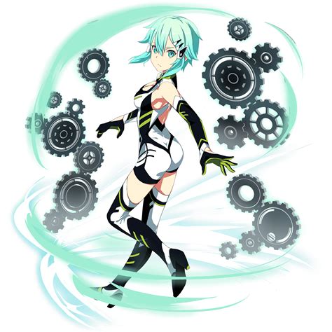 Sinon Sword Art Online Highres 1girl Aqua Eyes Aqua Hair Ass