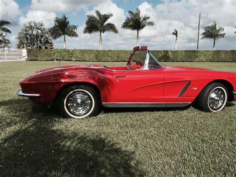 Fs 1962 Roman Red Convertible Corvette Immaculate Condition