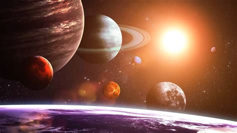 Viaje Espacial Por El Universo Sistema Solar Y Sus Planetas Interiore
