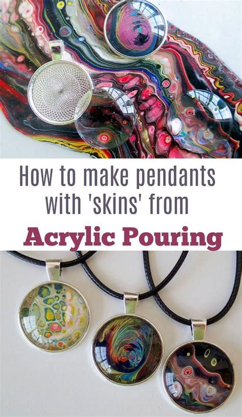 How To Make Amazing Unique Painted Pendants Using Skins Made From