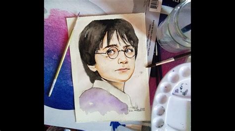 Harry Potter Watercolor Painting Youtube