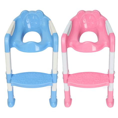 Baby Toddler Kids Potty Toilet Training Safety Adjustable Ladder Seat