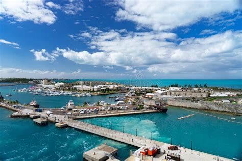View Of The Cruise Port In Kings Wharf Bermuda Stock Photo Image Of