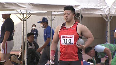 第106回日本選手権 男子 砲丸投 決勝8位 金城 海斗 Youtube