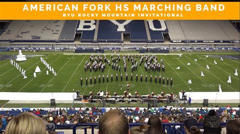 American Fork Hs Marching Band Byu Rocky Mountain Invitational Youtube