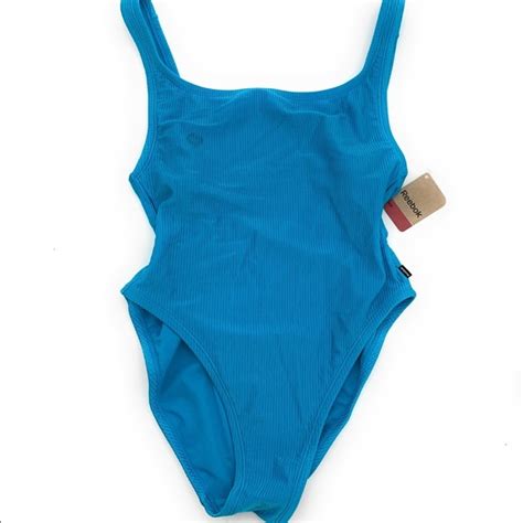 Reebok Swim Reebok Ribbed One Piece Swimsuit Large New Poshmark