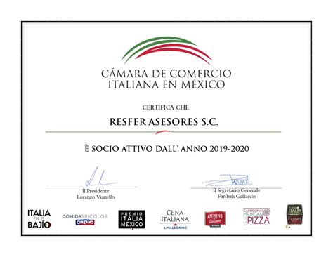CÁmara De Comercio Italiana En Mexico Rsf Abogados