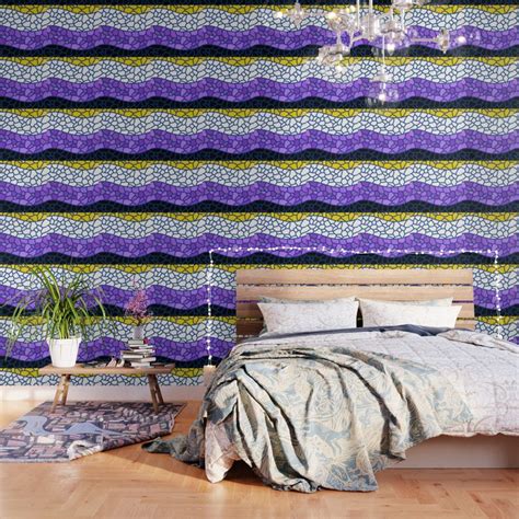 Shop nonbinary fabric at the world's largest marketplace supporting indie designers. Stained Glass Nonbinary Flag Wallpaper by cipollakate ...